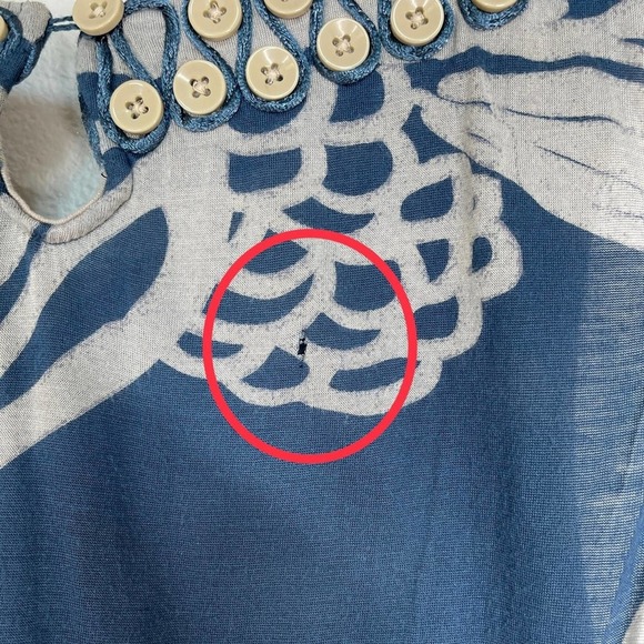 Anthro Ric Rac Button Detail Tank small - Picture 7 of 11